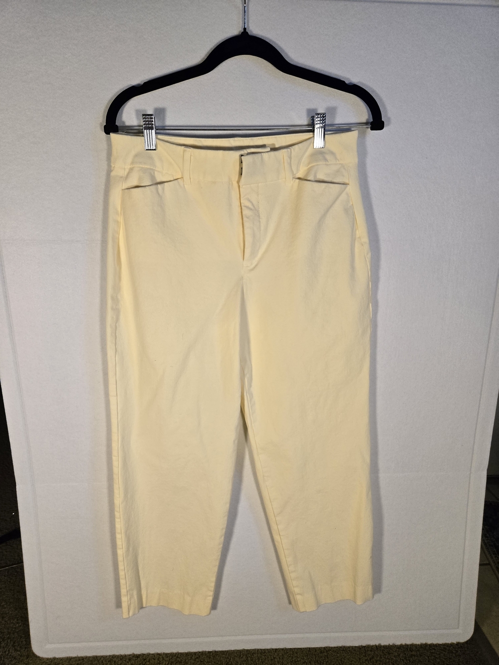 Old Navy Pale Yellow Pixie Straight Petite Pants